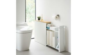 Yamazaki Nischenregal Tower Stahl/MDF, Weiss