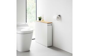 Yamazaki Nischenregal Tower Stahl/MDF, Weiss