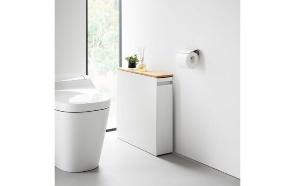 Yamazaki Nischenregal Tower Stahl/MDF, Weiss