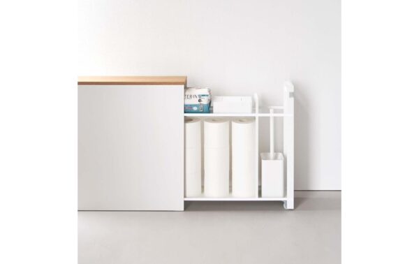 Yamazaki Nischenregal Tower Stahl/MDF, Weiss