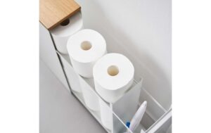 Yamazaki Nischenregal Tower Stahl/MDF, Weiss
