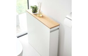 Yamazaki Nischenregal Tower Stahl/MDF, Weiss