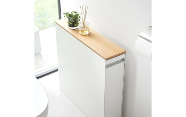 Yamazaki Nischenregal Tower Stahl/MDF, Weiss
