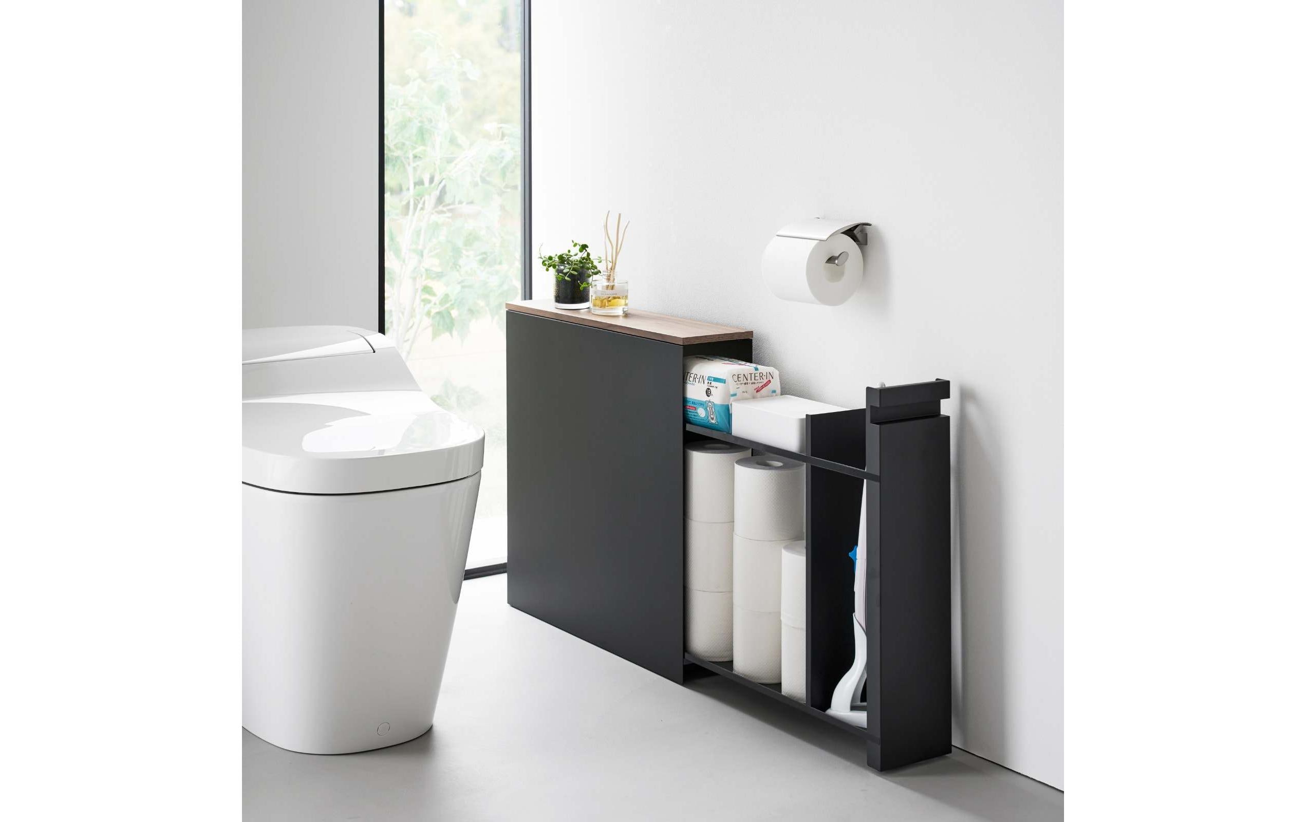 1912770_1 - Mediatech Yamazaki Nischenregal Tower Stahl/MDF, Schwarz