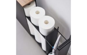 1912770_5 - Mediatech Yamazaki Nischenregal Tower Stahl/MDF, Schwarz