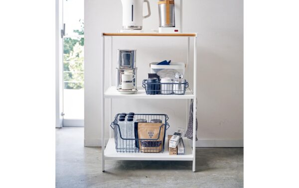 1912776_2 - Mediatech Yamazaki Lagerregal Tower Stahl/MDF, B 60 x T 46.5 x H 90 cm, Weiss