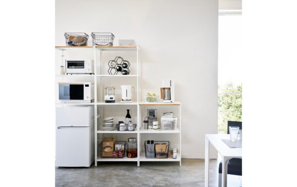 1912776_5 - Mediatech Yamazaki Lagerregal Tower Stahl/MDF, B 60 x T 46.5 x H 90 cm, Weiss