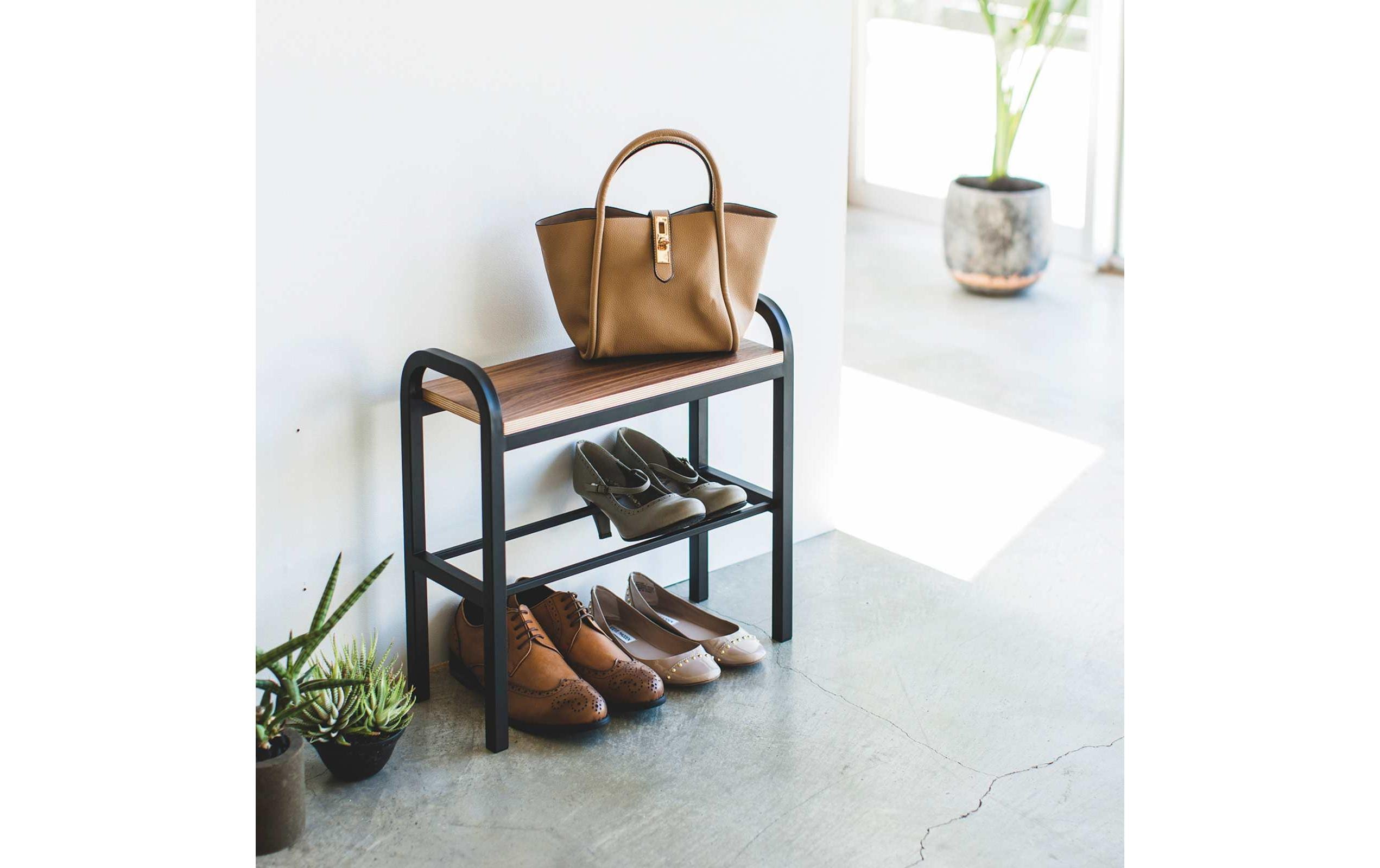 1912798_1 - Mediatech Yamazaki Schuhregal TOWER Stahl/MDF, B 48 x T 19 x H 46 cm, Schwarz