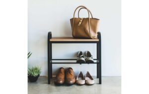 1912798_2 - Mediatech Yamazaki Schuhregal TOWER Stahl/MDF, B 48 x T 19 x H 46 cm, Schwarz