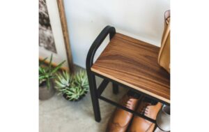 1912798_3 - Mediatech Yamazaki Schuhregal TOWER Stahl/MDF, B 48 x T 19 x H 46 cm, Schwarz