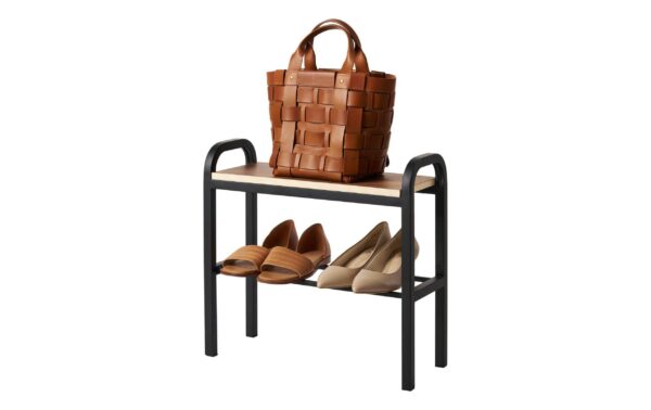 1912798_5 - Mediatech Yamazaki Schuhregal TOWER Stahl/MDF, B 48 x T 19 x H 46 cm, Schwarz
