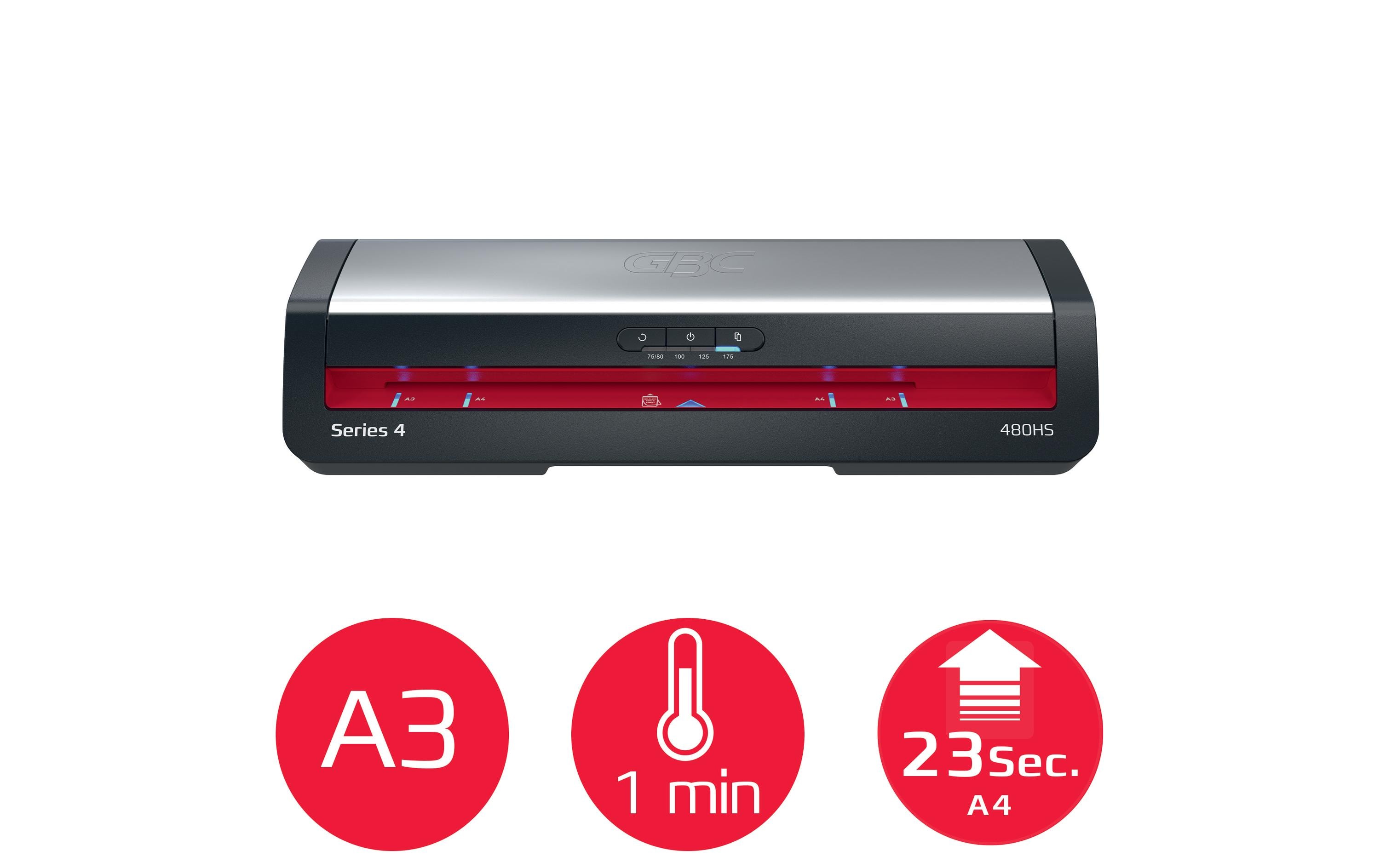 1912931_1 - Mediatech GBC Laminiergerät 480HS A3 schwarz/silber, bis 175 mic