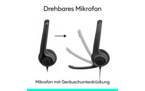 1913515_2 - Mediatech Logitech H390 USB-C Computer Headset Mikrofon, USB-C