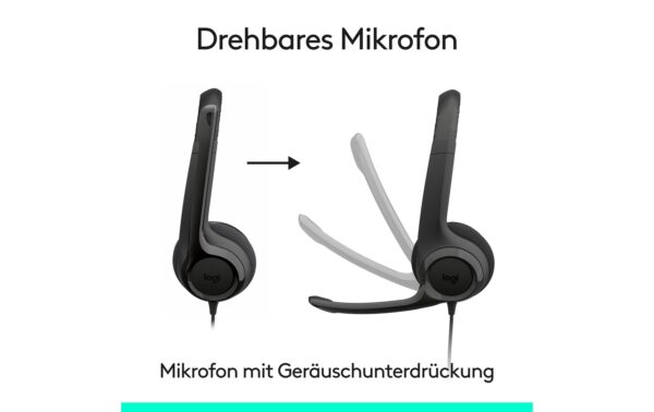 1913515_2 - Mediatech Logitech H390 USB-C Computer Headset Mikrofon, USB-C