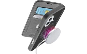 1914940 - Mediatech Cellular Book Case inkl. MagSafe iPhone 16, Black kaufen Schweiz | Mediatech.ch
