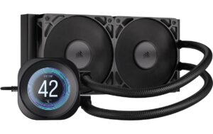 Wasserkühler Cor Nautilus 240 LCD 240mm. Schwarz