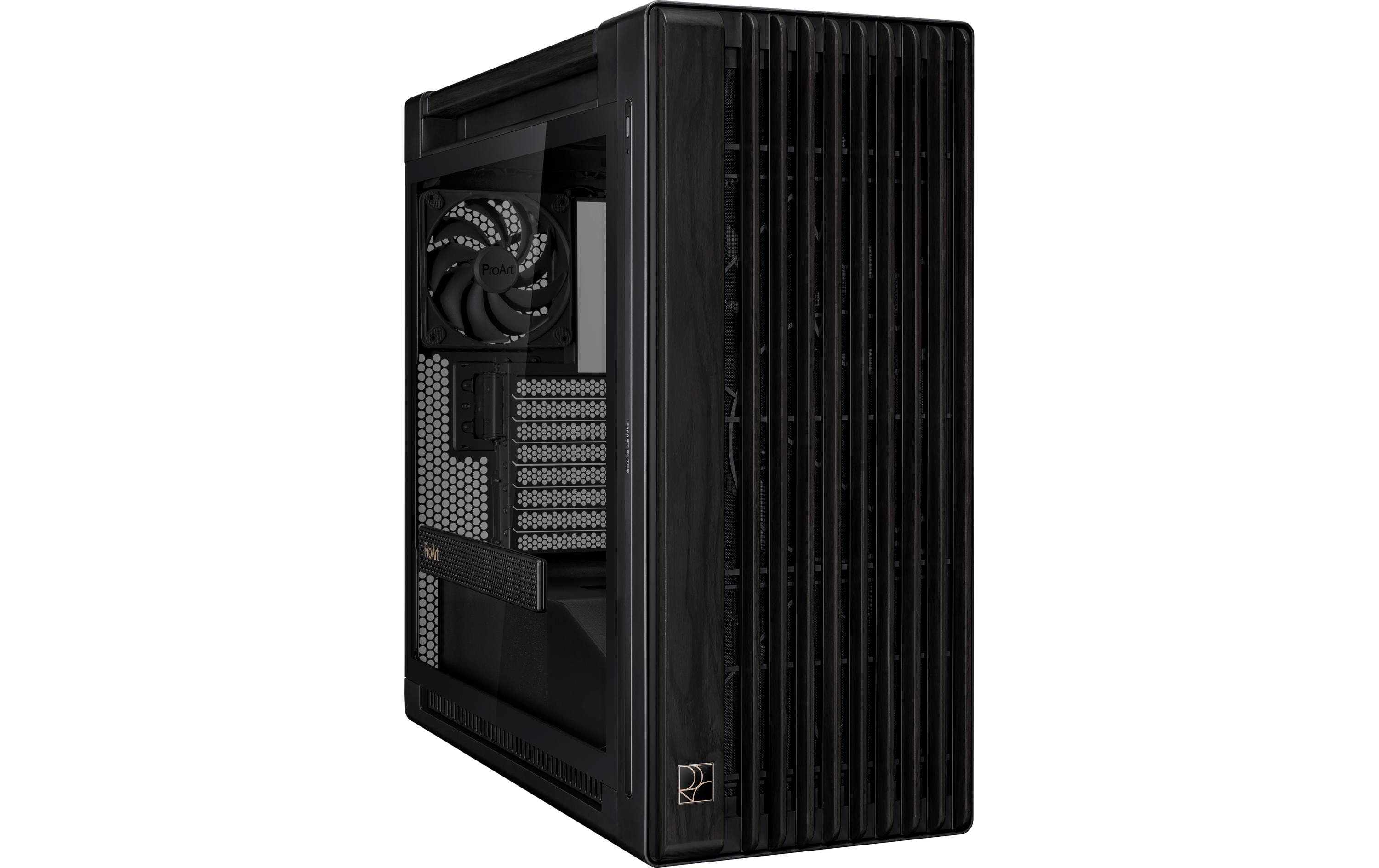 1916036 - Mediatech ASUS PROART PA602 WOOD TG PWM BLACK M-ITX, mATX, ATX, ETAX, 4x2,5/3,5, 4x2.5