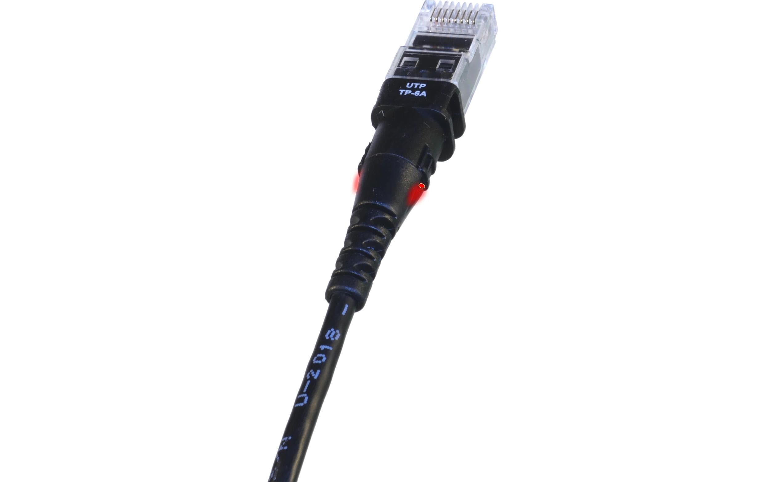1916683 - Mediatech PatchSee ThinPATCH Cat.6A U/UTP Patchkabel 9.7m, Schwarz, LED-Identifikation kaufen Schweiz | Mediatech.ch