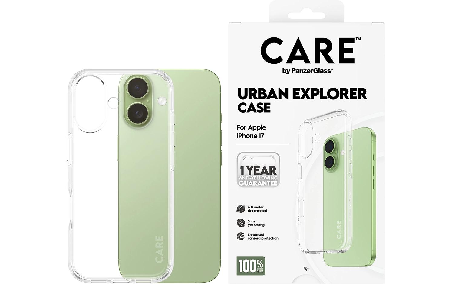 1918597_1 - Mediatech CARE Flagship Case Urban Combat MS für iPhone 17, Transparent
