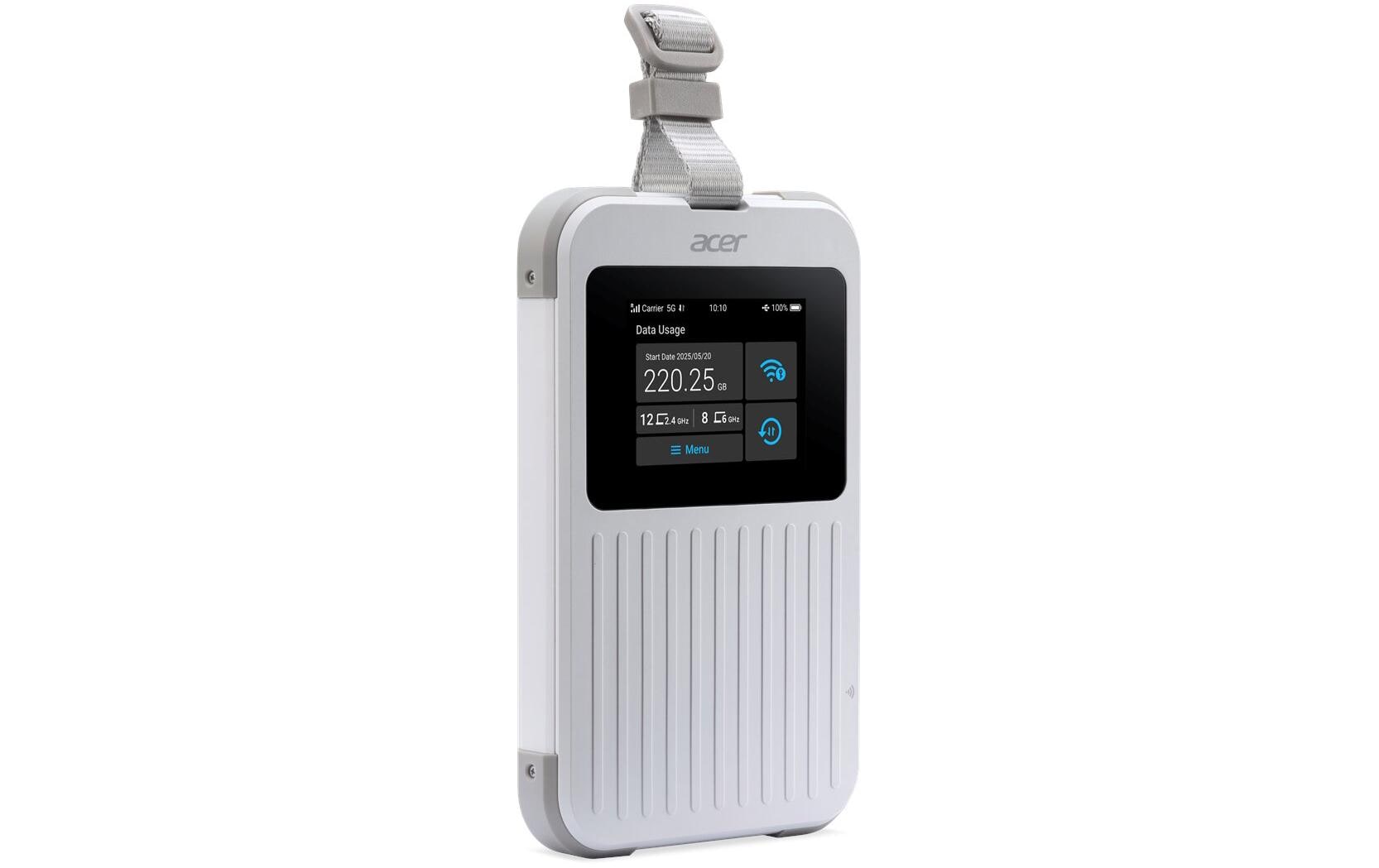 1918742_1 - Mediatech ACER Connect M6E: 5G Hotspot, 20GB 5G/LTE, WiFi-6, USB-C, 6500mAh, inkl. 20GB