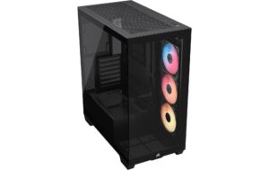Corsair Midi Tower 3500X RSR ARGB TG Schwarz, inkl. 3 vorinstallierte Lüfter