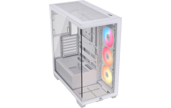 Corsair Midi Tower 3500X RSR ARGB TG Weiss, inkl. 3 vorinstallierte Lüfter