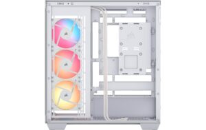 Corsair Midi Tower 3500X RSR ARGB TG Weiss, inkl. 3 vorinstallierte Lüfter