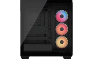 1919208_5 - Mediatech Corsair Midi Tower 3500X LXR LINK TG Schwarz, inkl. 3 vorinstallierte Lüfter