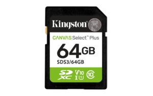 Canvas Select Plus SDXC Card 64GB Gen3 UHS-I U1 V10, lesen 100MB/s, schreiben 10MB/s