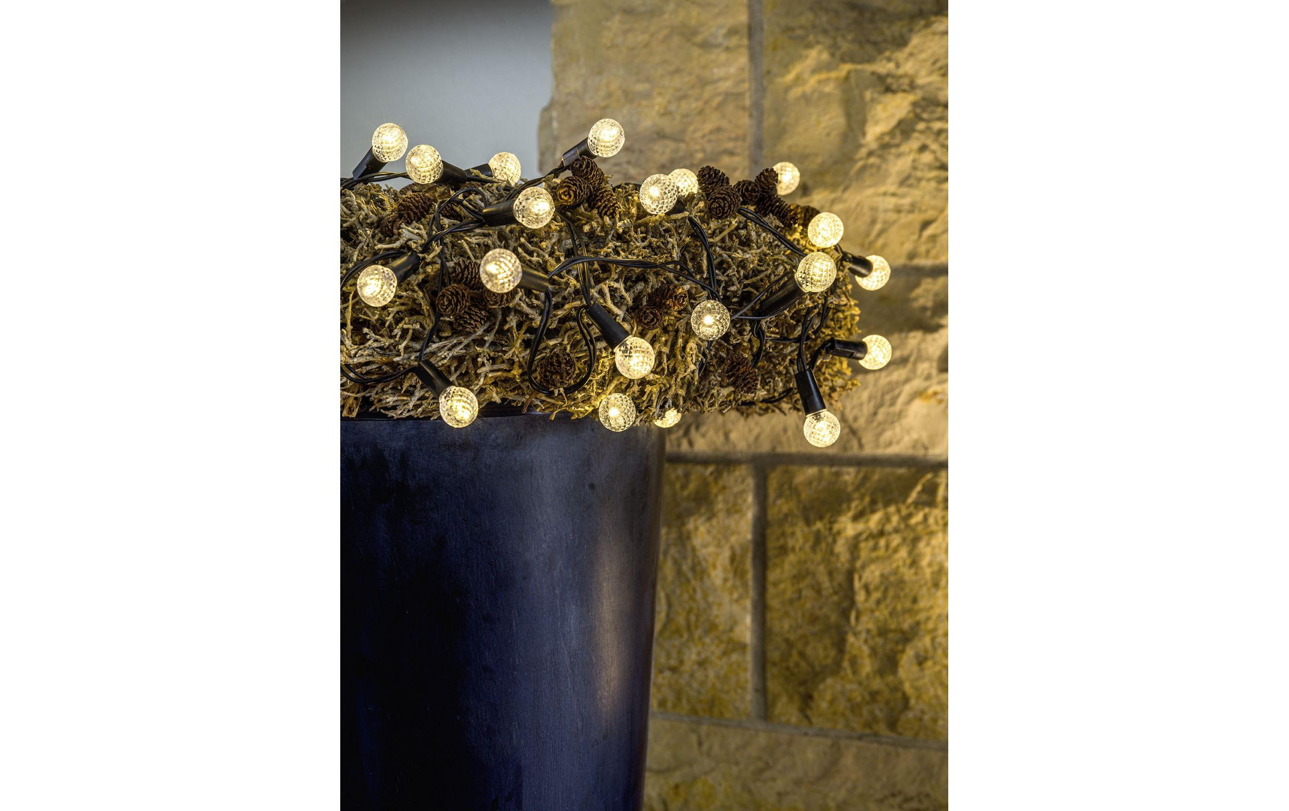 1920305_1 - Mediatech STT LED Licherkette Battery Diamond 40LED ww, exkl. 3x AA, Timer 6/18