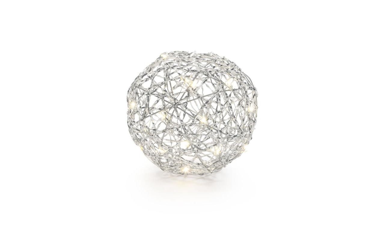 1920324 - Mediatech STT LED Silber Ball 15 20LED ww, D15cm, exkl. 3x AA, Timer 6/18 kaufen Schweiz | Mediatech.ch