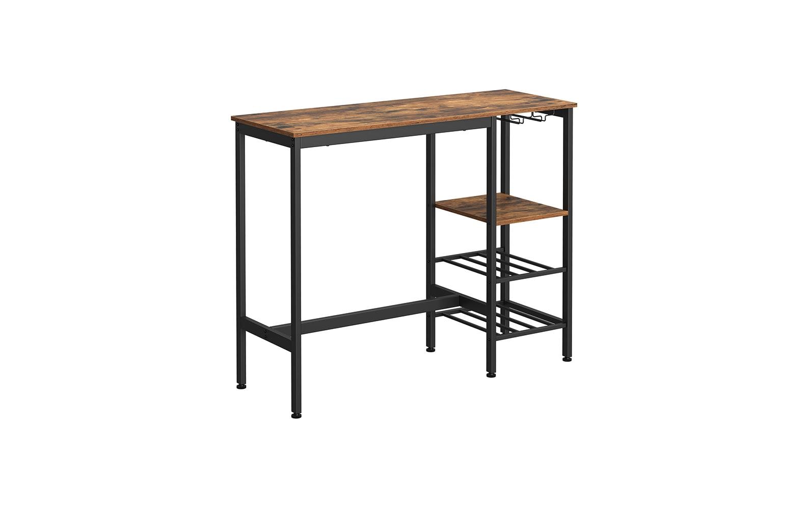 1920946 - Mediatech Vasagle Bartisch Industrial Braun-Schwarz 110x40x90 cm, Sperrholz, Stahl kaufen Schweiz | Mediatech.ch