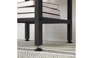 1920946_4 - Mediatech Vasagle Bartisch Industrial Braun-Schwarz 110x40x90 cm, Sperrholz, Stahl