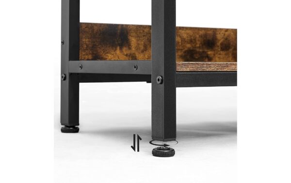 1920962_4 - Mediatech Vasagle Regal Industrial, 6 Fächer 120x33x80 cm, Spanplatte, Stahl