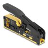 1921069 - Mediatech Delock Crimpzange 6P/8P RJ45 Modularstecker mit Klinge und Abisolierer (Easy-Connect)