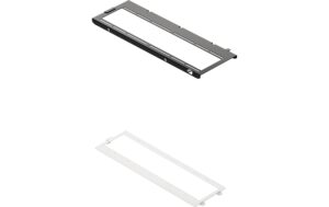 Havn Fan Brackets Weiss, für 360 mm Radiatoren