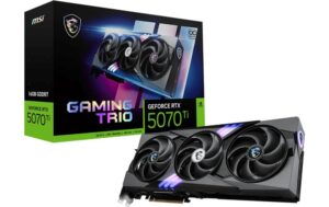 MSI RTX5070Ti Gaming Trio OC 16GB GDDR7 GeForce RTX5070Ti, 3x DP, 1x HDMI