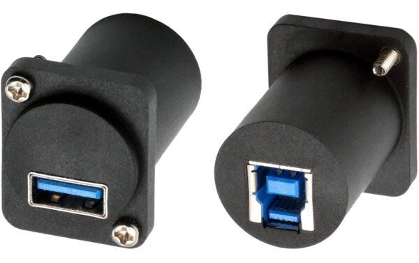 1925583_2 - Mediatech EXSYS EX-49155, D-Typ Adapter USB-A/USB-B USB 3.2 Gen1, Buchse-Buchse