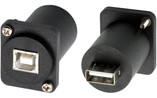 EXSYS EX-49157, D-Typ Adapter USB-B/USB-A USB 2.0, Buchse-Buchse