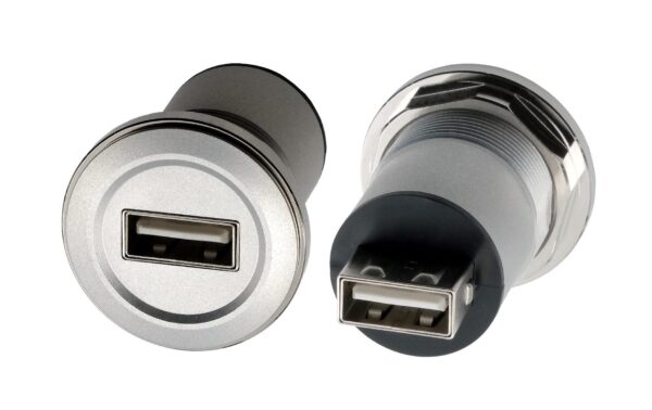 1925587_2 - Mediatech EXSYS EX-49191, Einbau-Adapter USB-A USB 2.0, Buchse-Buchse