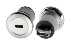 1925590_2 - Mediatech EXSYS EX-49194, Einbau-Adapter USB-C/USB-A USB 2.0, Buchse-Buchse