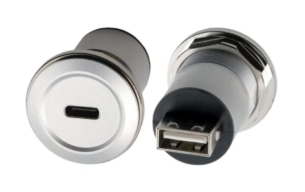 1925590_2 - Mediatech EXSYS EX-49194, Einbau-Adapter USB-C/USB-A USB 2.0, Buchse-Buchse