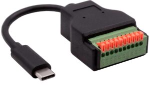 1925598_1 - Mediatech EXSYS EX-49125, USB-C Terminal Block Adap. USB 2.0, 10-pin Terminal Block