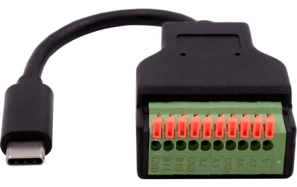 1925598_2 - Mediatech EXSYS EX-49125, USB-C Terminal Block Adap. USB 2.0, 10-pin Terminal Block