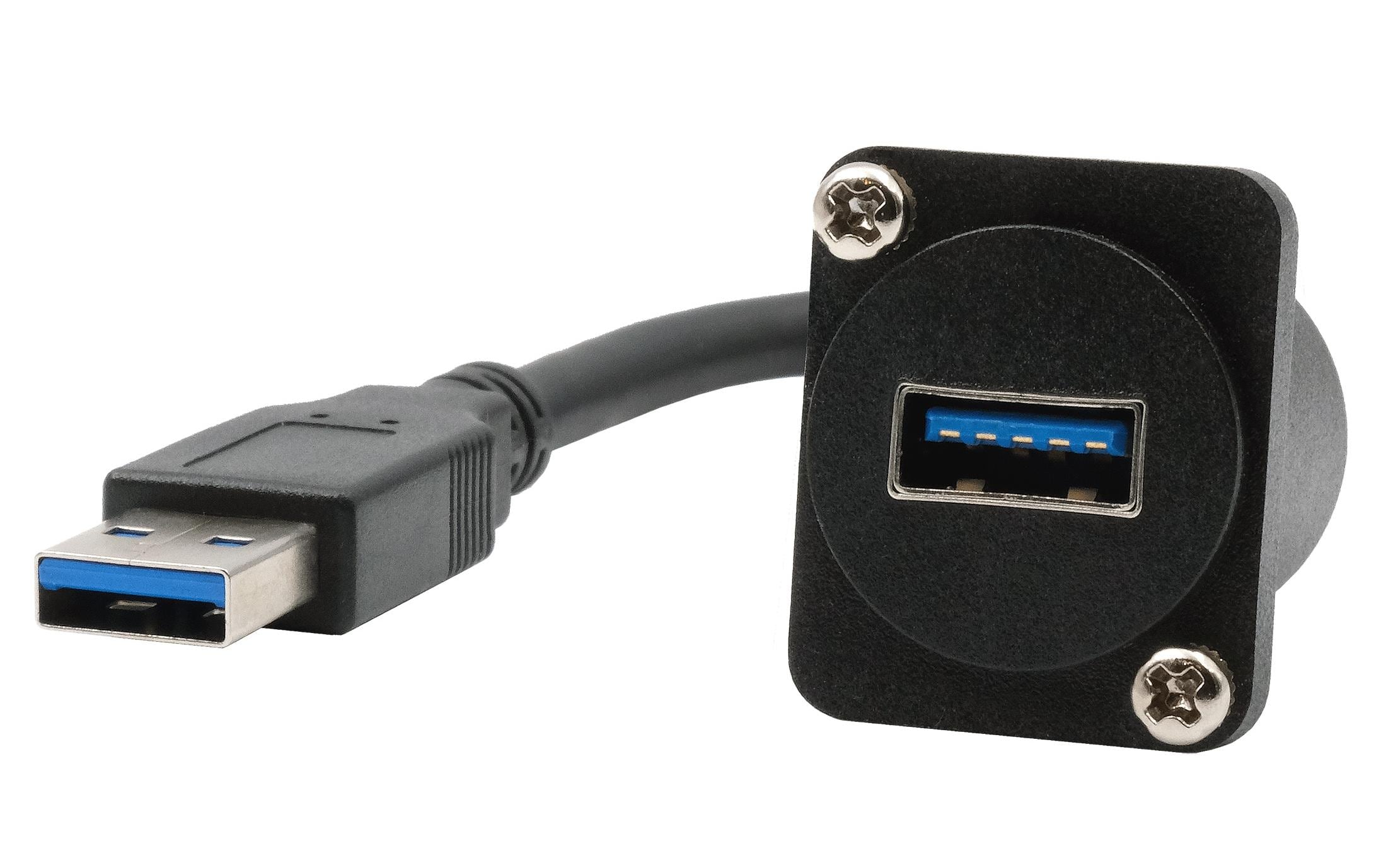 1925605 - Mediatech EXSYS EX-49164, D-Typ Adapter USB-A USB 3.2 Gen1, Buchse-Stecker, 20cm kaufen Schweiz | Mediatech.ch