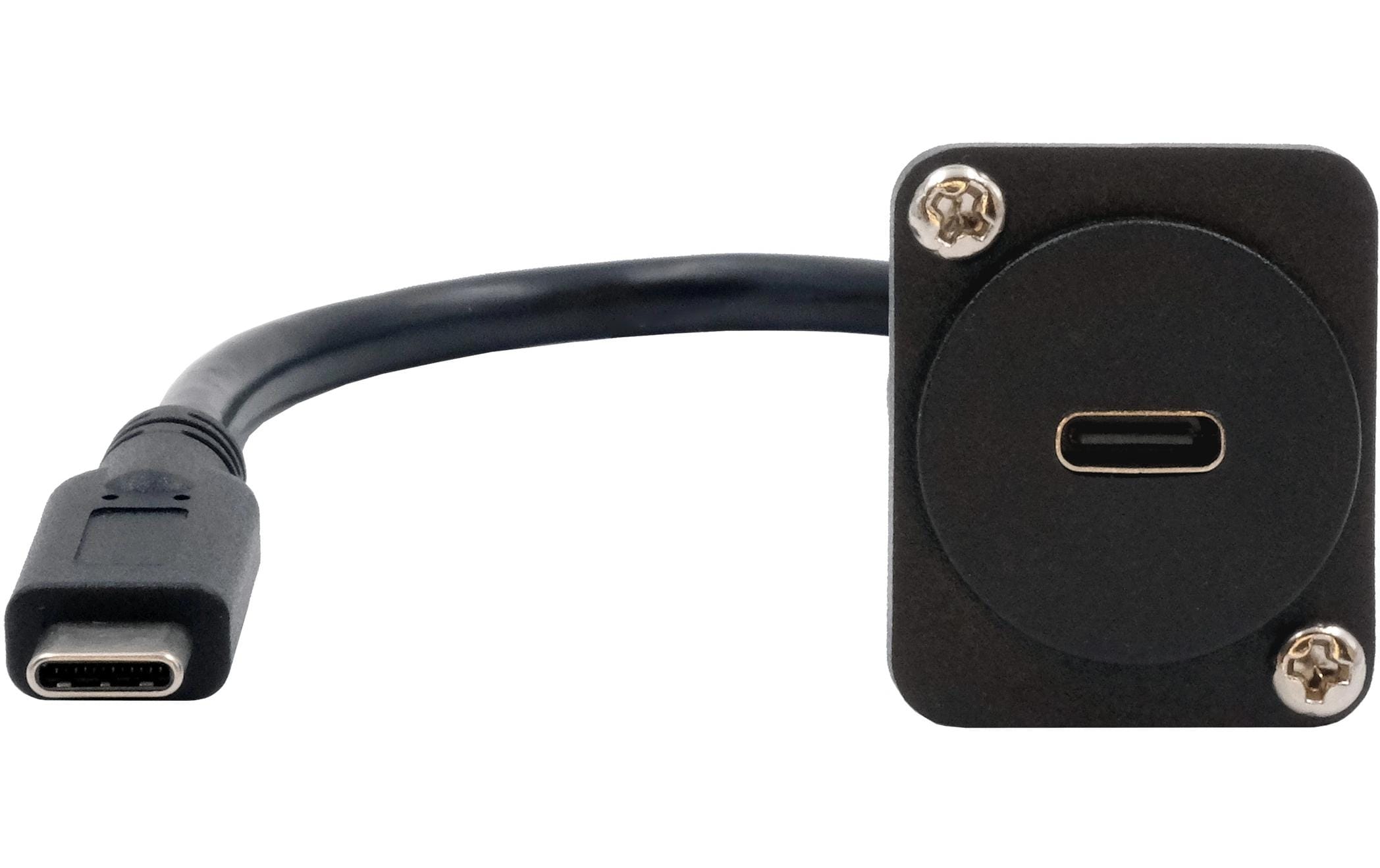 1925607_1 - Mediatech EXSYS EX-49166, D-Typ Adapter USB-C USB 3.2 Gen2, Buchse-Stecker, 20cm