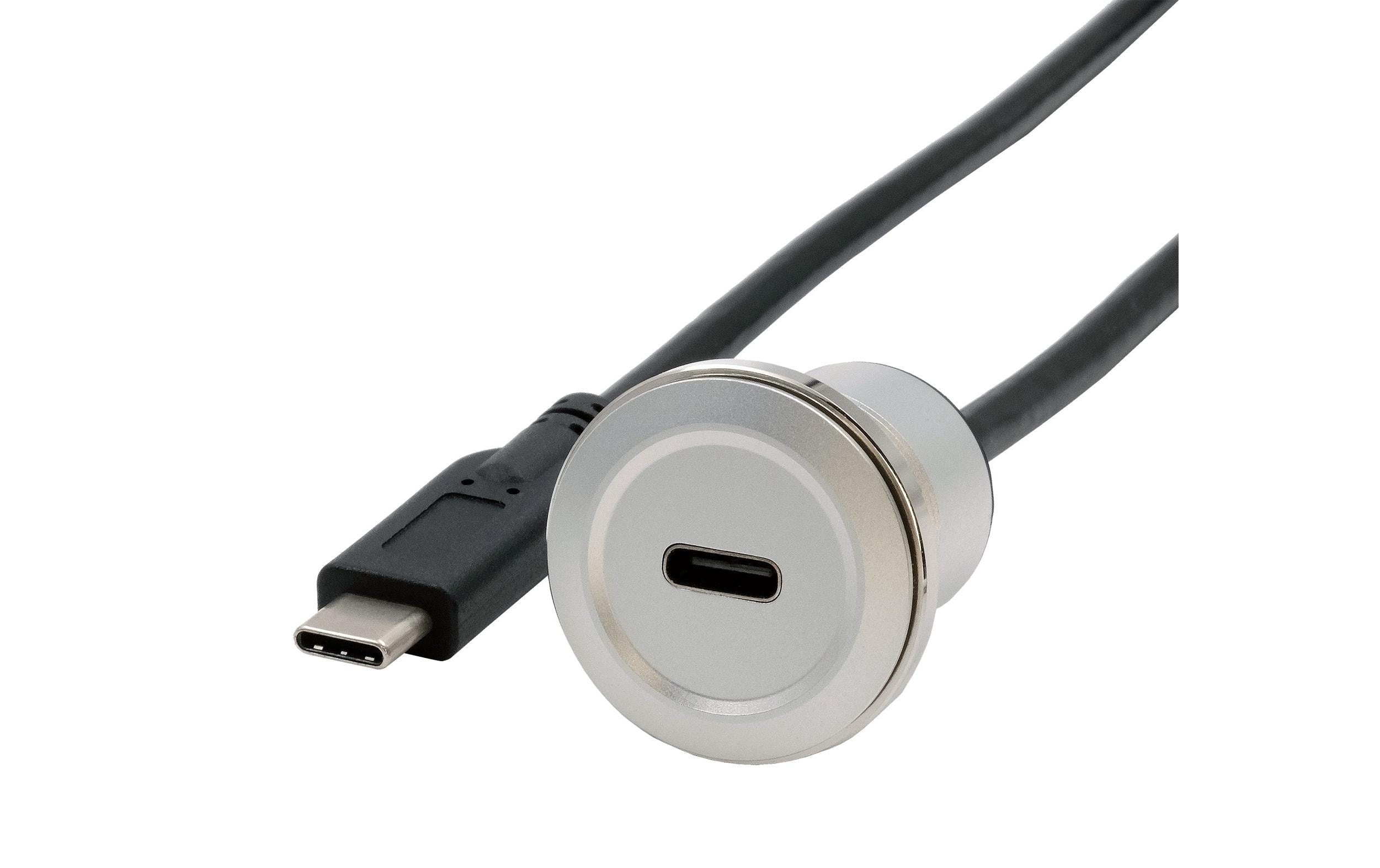 1925610 - Mediatech EXSYS EX-49183, Einbau-Adapter USB-C USB 3.2 Gen2, Buchse-Stecker, 30cm kaufen Schweiz | Mediatech.ch