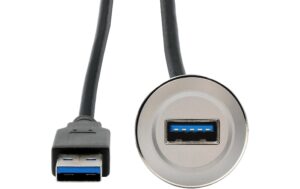 EXSYS EX-49186, Einbau-Adapter USB-A USB 3.2 Gen1, Buchse-Stecker, 30cm