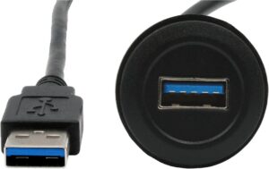 EXSYS EX-49220, Einbau-Adapter USB-A USB 3.2 Gen1, Buchse-Stecker, 30cm