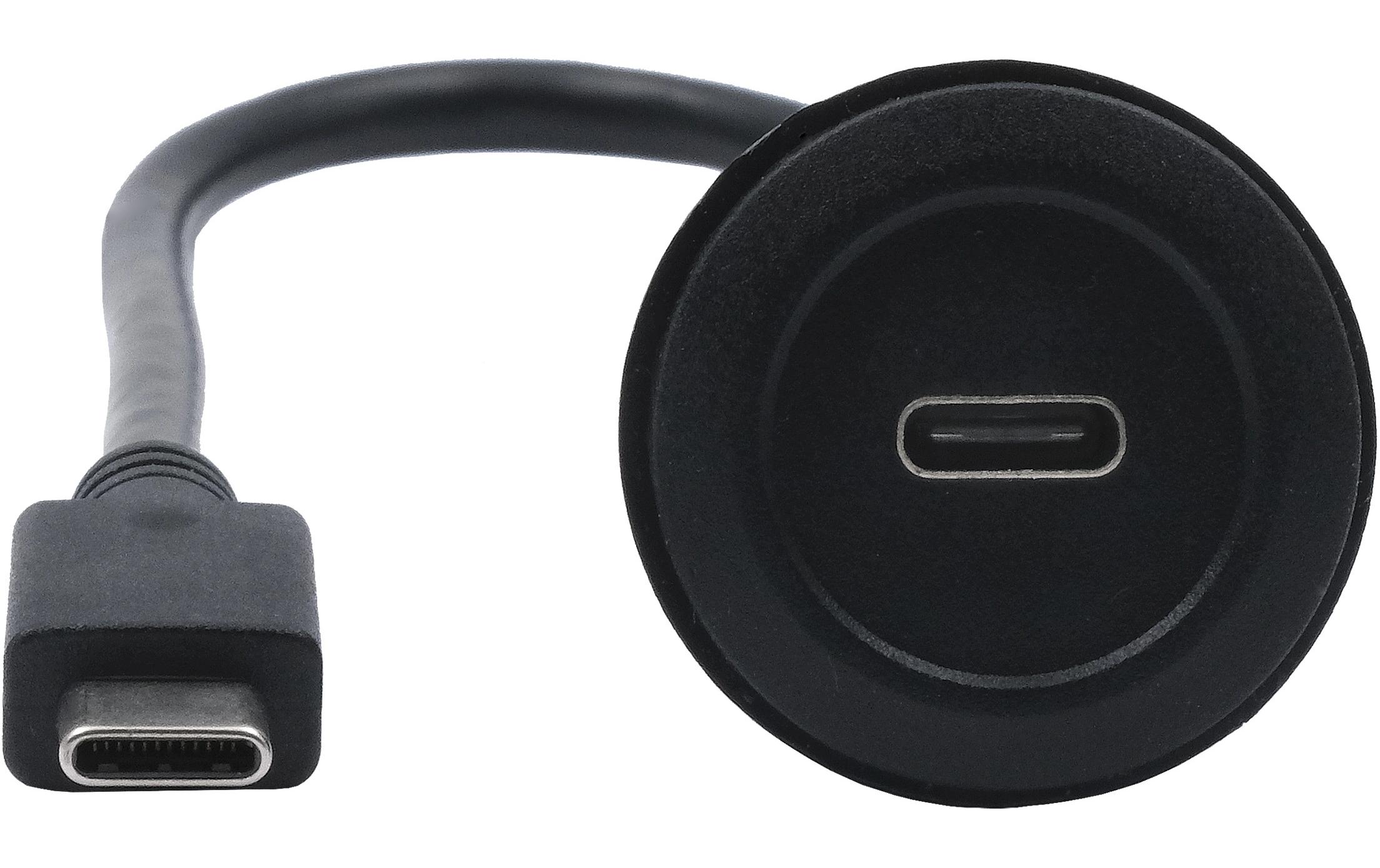 1925614_1 - Mediatech EXSYS EX-49222, Einbau-Adapter USB-C USB 3.2 Gen2, Buchse-Stecker, 30cm